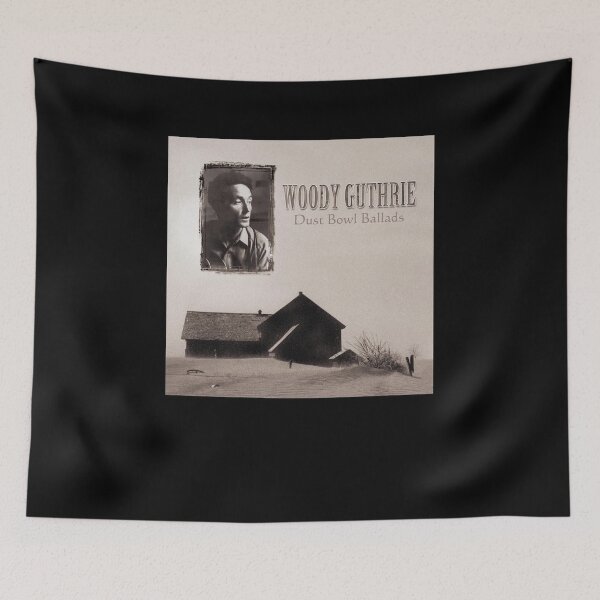 Item preview, Woody Guthrie Dusty Bowl Ballads Album Cover. designed and sold by gennalyne.