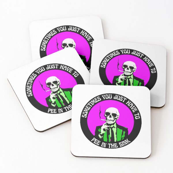 Artikelvorschau, Sometimes You Have To Pee In The Sink Pop Art Skull entworfen und verkauft von PVSKI.
