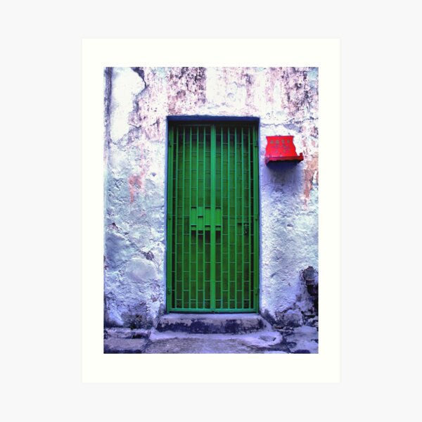 Green Door, v.3 Art Print