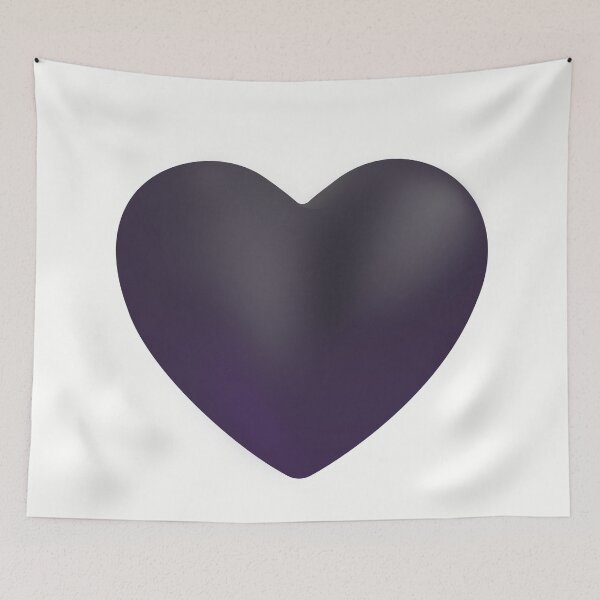 Item preview, Black Heart Emoji - optimized designed and sold by abroadDesigns.