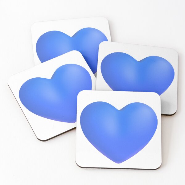 Item preview, Blue Heart Emoji - Large designed and sold by abroadDesigns.