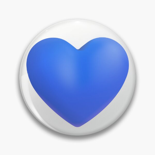 Item preview, Blue Heart Emoji - optimized designed and sold by abroadDesigns.
