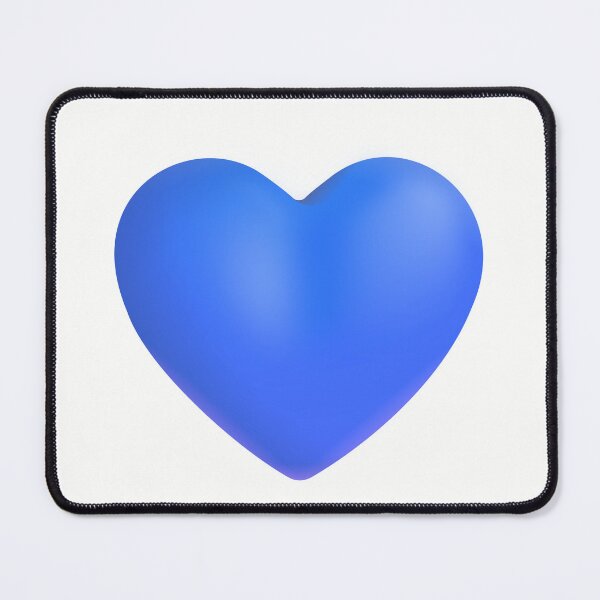 Item preview, Blue Heart Emoji - optimized designed and sold by abroadDesigns.