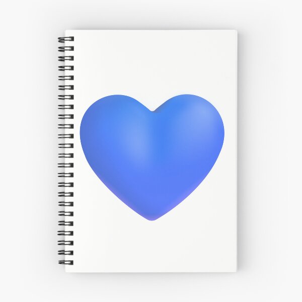 Item preview, Blue Heart Emoji - optimized designed and sold by abroadDesigns.