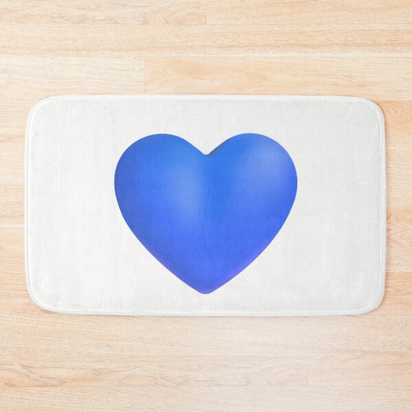 Item preview, Blue Heart Emoji - optimized designed and sold by abroadDesigns.