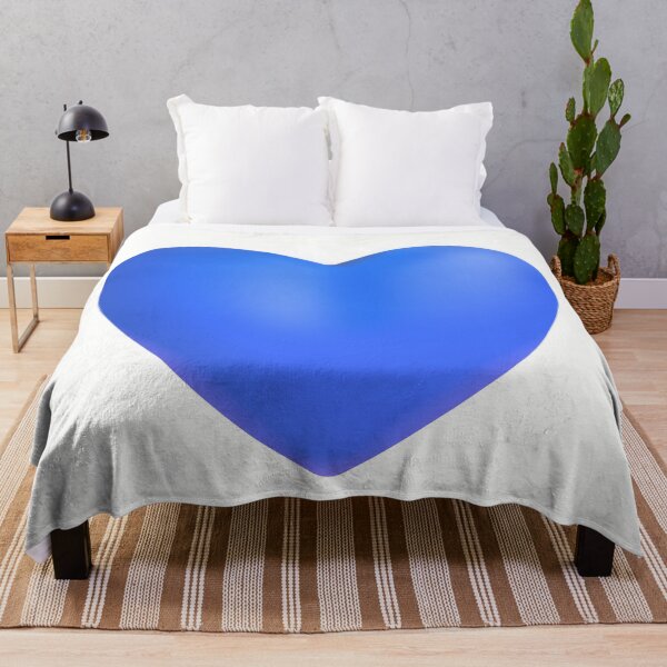 Item preview, Blue Heart Emoji - optimized designed and sold by abroadDesigns.