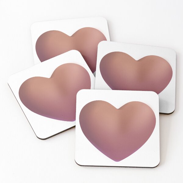 Item preview, Brown heart emoji - large designed and sold by abroadDesigns.