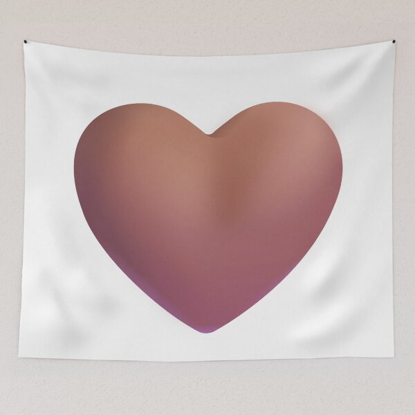 Item preview, Brown heart emoji - large designed and sold by abroadDesigns.