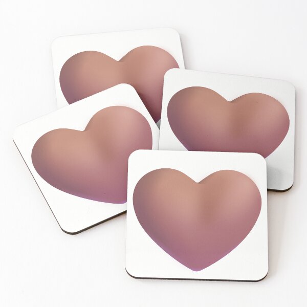 Item preview, Brown heart emoji - optimized designed and sold by abroadDesigns.