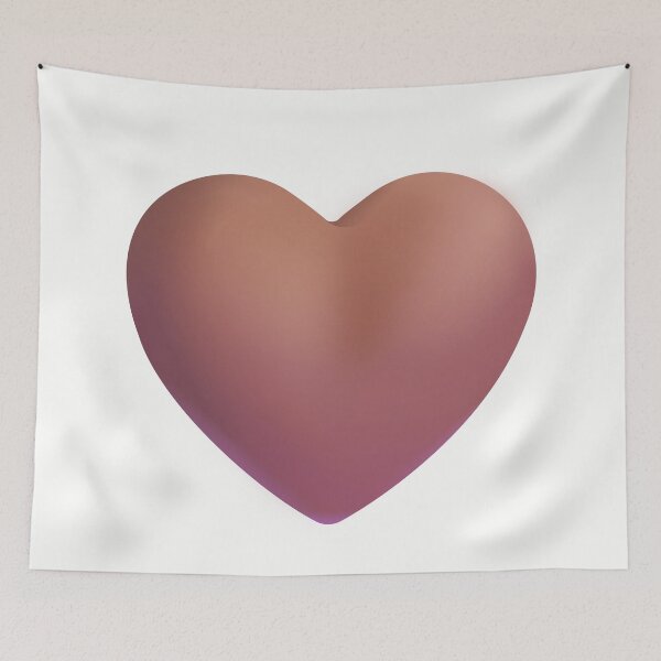 Item preview, Brown heart emoji - optimized designed and sold by abroadDesigns.