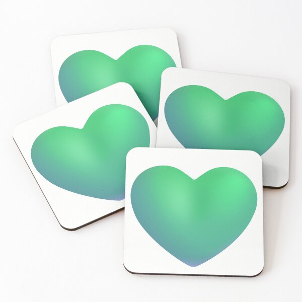 Item preview, Green Heart Emoji - optimized designed and sold by abroadDesigns.