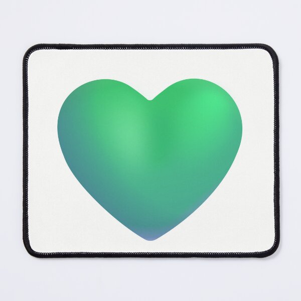 Item preview, Green Heart Emoji - optimized designed and sold by abroadDesigns.