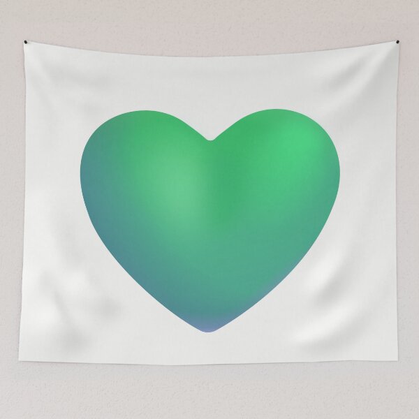 Item preview, Green Heart Emoji - optimized designed and sold by abroadDesigns.
