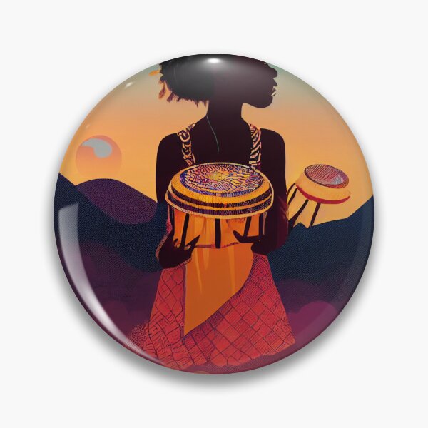 Item preview, sunset drums-digital art designed and sold by AfriSolArtHouse.