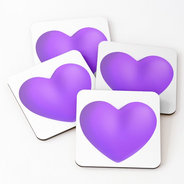 Item preview, Purple heart emoji - large designed and sold by abroadDesigns.