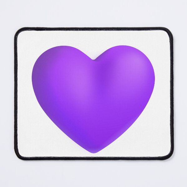 Aperçu de l'œuvre Emoji coeur violet - grand créée et vendue par abroadDesigns.