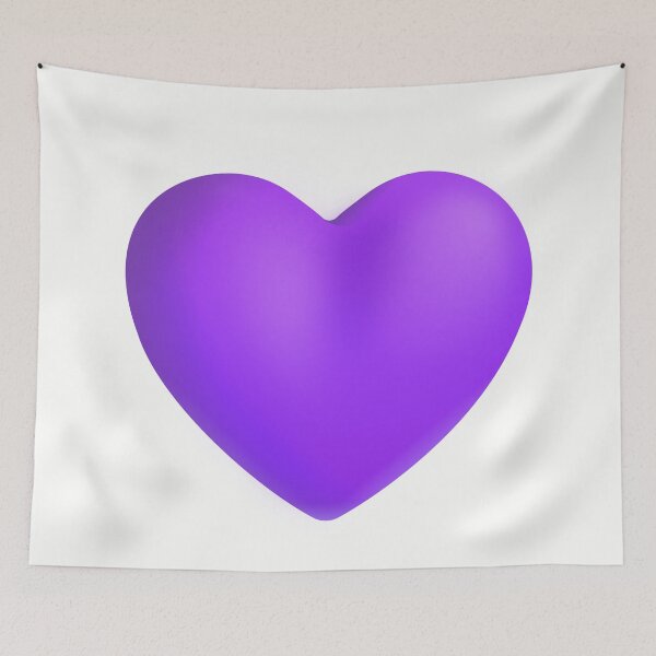 Item preview, Purple heart emoji - optimized designed and sold by abroadDesigns.