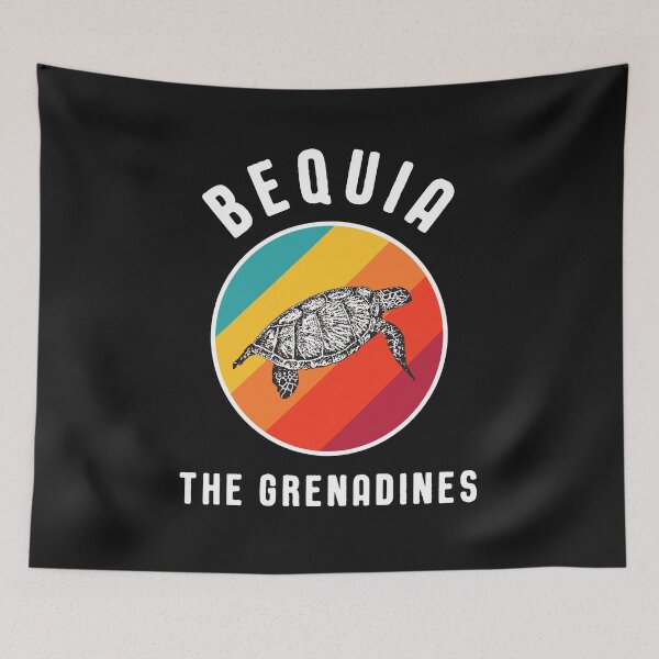 Item preview, Retro Bequia The Grenadines Vacation Souvenir Vintage Turtle designed and sold by Delightfully Cynical.