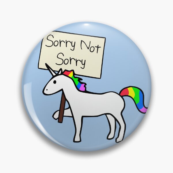 Item preview, Sorry Not Sorry Unicorn designed and sold by jezkemp.