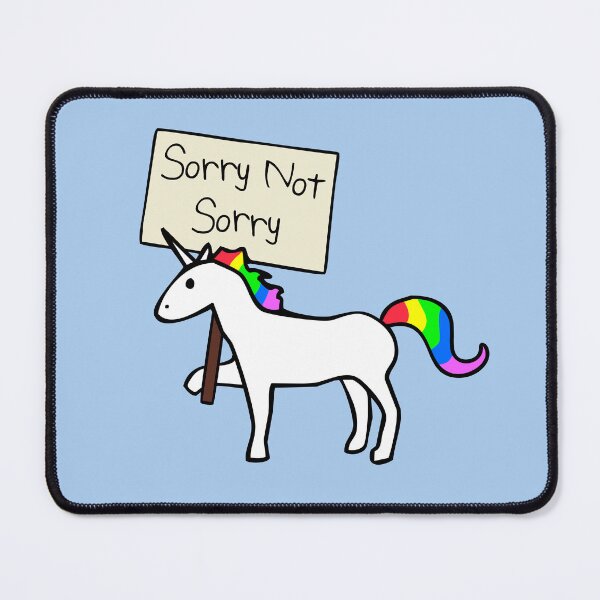 Item preview, Sorry Not Sorry Unicorn designed and sold by jezkemp.