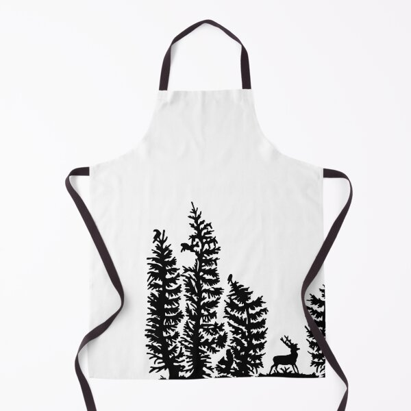 Artikelvorschau, Märchenhaftes Germany Hirsch Wald Vögel Scherenschnitt Silhouette schwarz entworfen und verkauft von G-M-Designs.