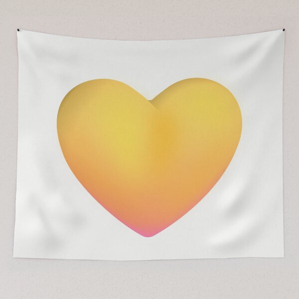 Item preview, Yellow Heart Emoji - optimized designed and sold by abroadDesigns.