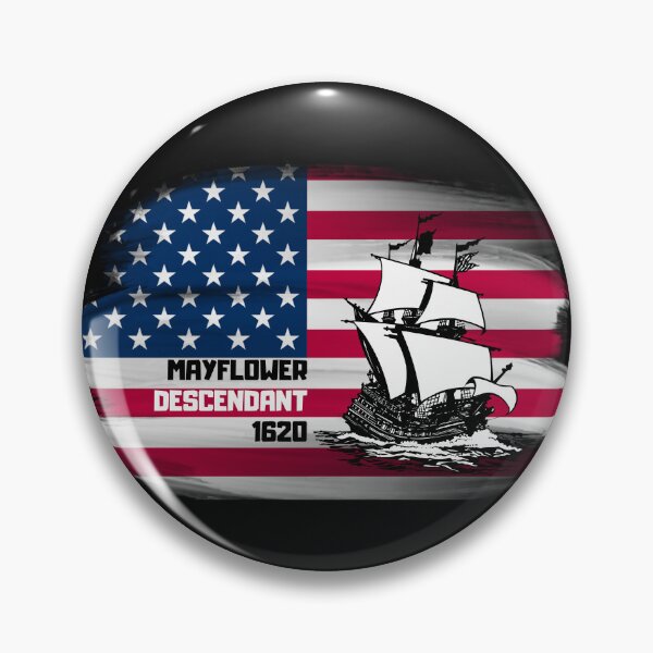 Item preview, Mayflower Descendant American Flag designed and sold by nquestiaa.