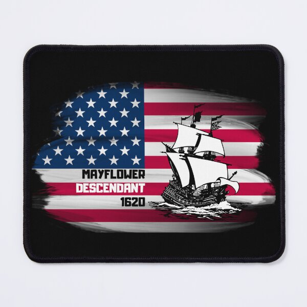 Item preview, Mayflower Descendant American Flag designed and sold by nquestiaa.