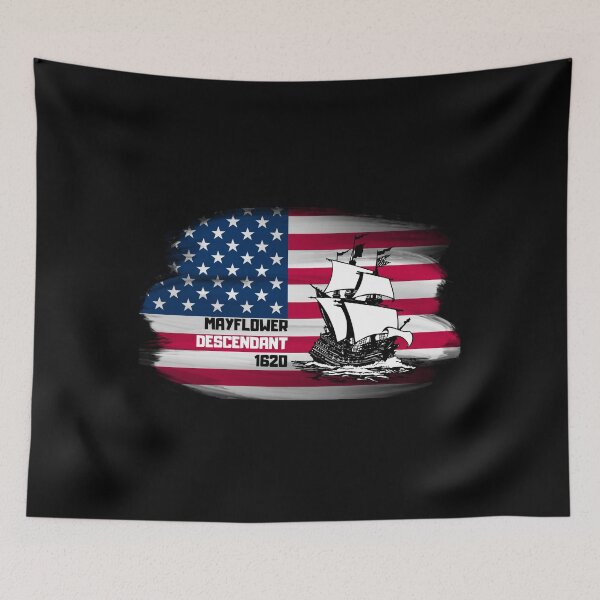 Item preview, Mayflower Descendant American Flag designed and sold by nquestiaa.