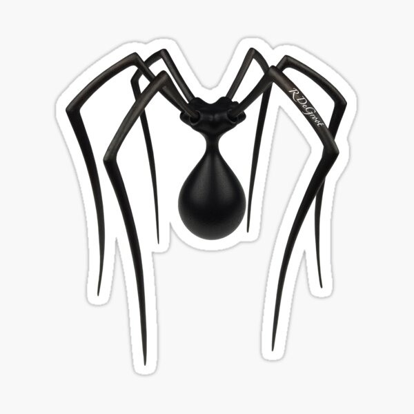 Black Spider Strain Sticker