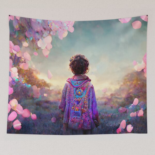 Item preview, Redreaming Whimsy Series Cherry Blossom Child designed and sold by REDREAMER.