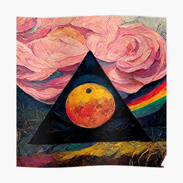 Pink Floyd Vincent Van Gogh Dark Side Of The Moon 11 Poster For