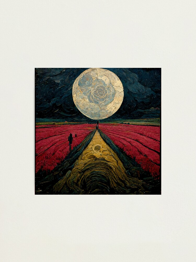 Pink Floyd/Vincent Van Gogh - Dark Side Of The Moon 12 Photographic Print  for Sale by ErotemeArt