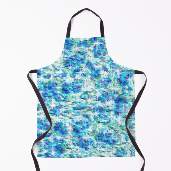 Item preview, Cyan mint liquid marble watercolor background with wavy lines designed and sold by BeInTouch.