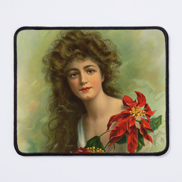 Item preview,  Girl with poinsettia restored designed and sold by aapshop.