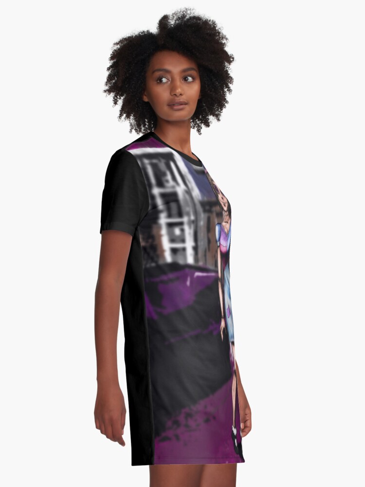Alternate view of Deranged Doll Graphic T-Shirt Dress