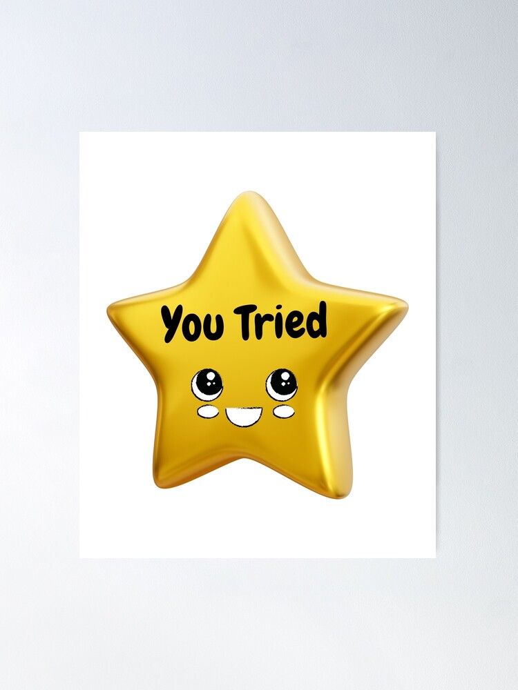 You Sure Did That Thing Gold Star Sticker for Sale by BadgertheBagel