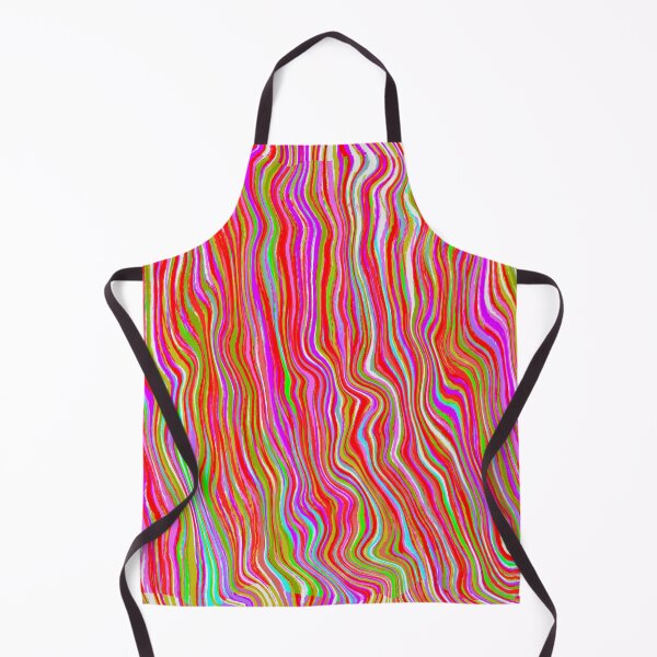 Item preview, Red Multicolored Vertical Stripes Modern Liquid Swirl Abstract Pattern Design designed and sold by theprintedclub.