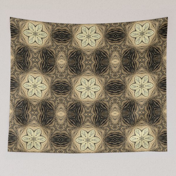 Item preview, Pattern Nature Vibes Brown Earthy Shades Abstract Flowers for Bohemian 4A of 4 designed and sold by Beachy.