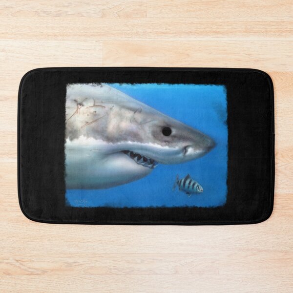 Item preview, Great white and pilot fish designed and sold by Mick-J-art.