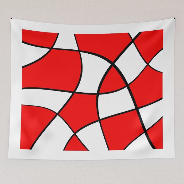 Item preview, Abstract - red, black and white. designed and sold by K.S ART.