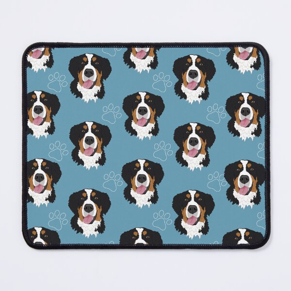 Item preview, Bernese Mountain Dog Pattern-blue designed and sold by KantstandyaC.
