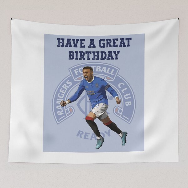 Artikelvorschau, Rangers-Geburtstagskarte, Fußball-Geburtstagskarte, James Tavenier, Scottish Footbal, Rangers-Geburtstagsgeschenk, Fußballgeschenke, Rangers FC entworfen und verkauft von FootyLocker.