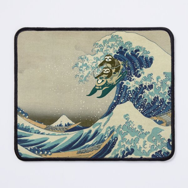 Item preview, Sloths Jetskiing the Great Wave off Kanagawa (Full-Size) designed and sold by Bookwyrm-Bazaar.