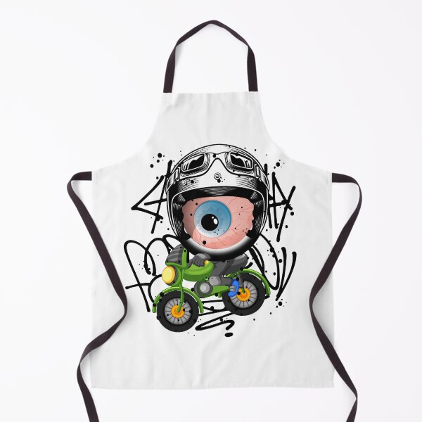 Item preview, Monster Eye Scooter Graffiti Street Art designed and sold by NobuCollections.