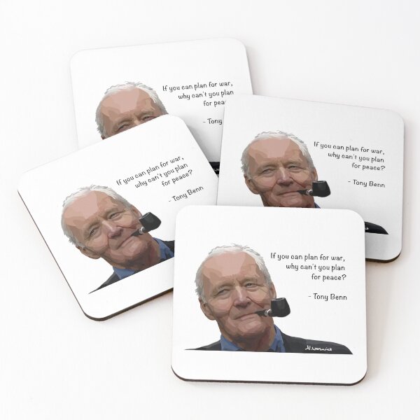 Item preview, Tony Benn - If you can plan for war, why can't you plan for peace? designed and sold by Scat the cat.