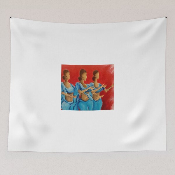 Item preview, Blue dancers  designed and sold by Sukhpal Grewal Ethnic Art.