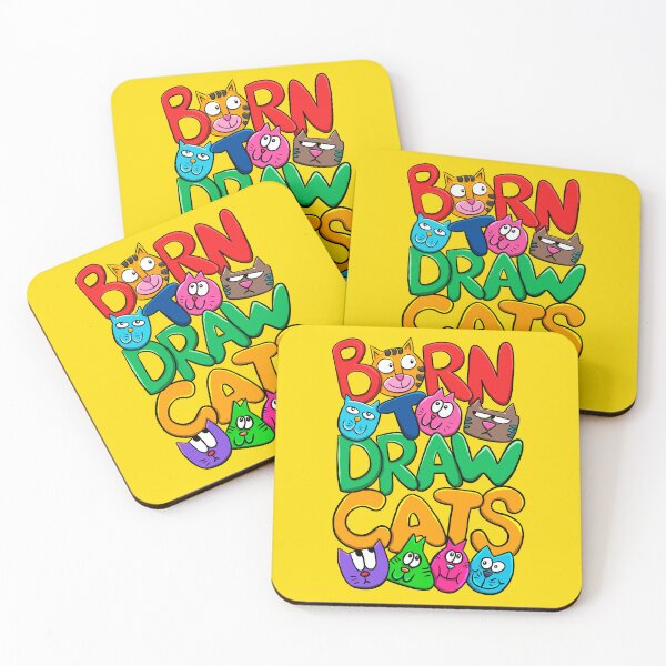 Item preview, Born to draw funny cats designed and sold by ImaginarStore.