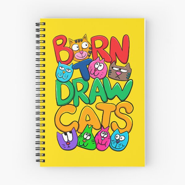 Item preview, Born to draw funny cats designed and sold by ImaginarStore.
