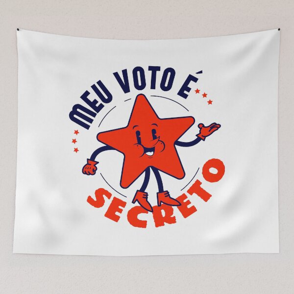 Item preview, Meu voto é secreto designed and sold by Rebecca Agra.